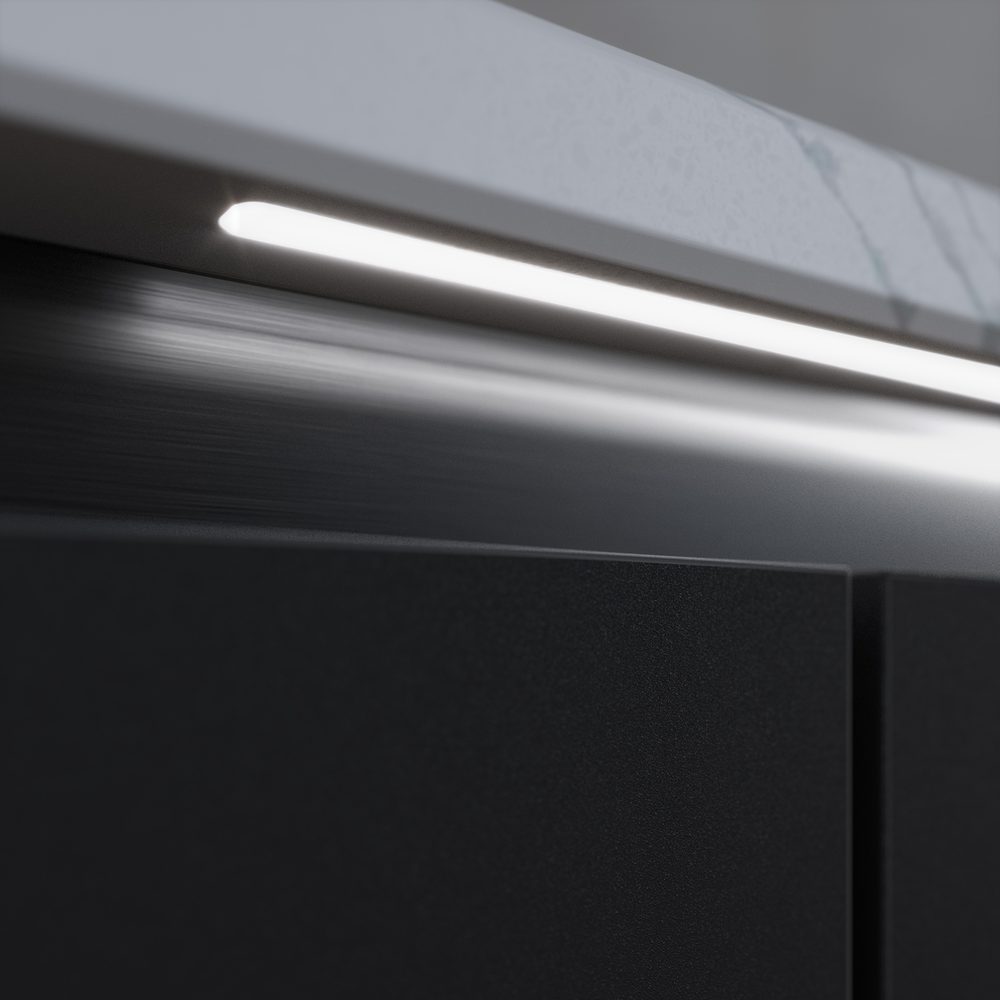 Groove Led Pro Effect Gemini Worktops | Quartz Worktops and Countertops
